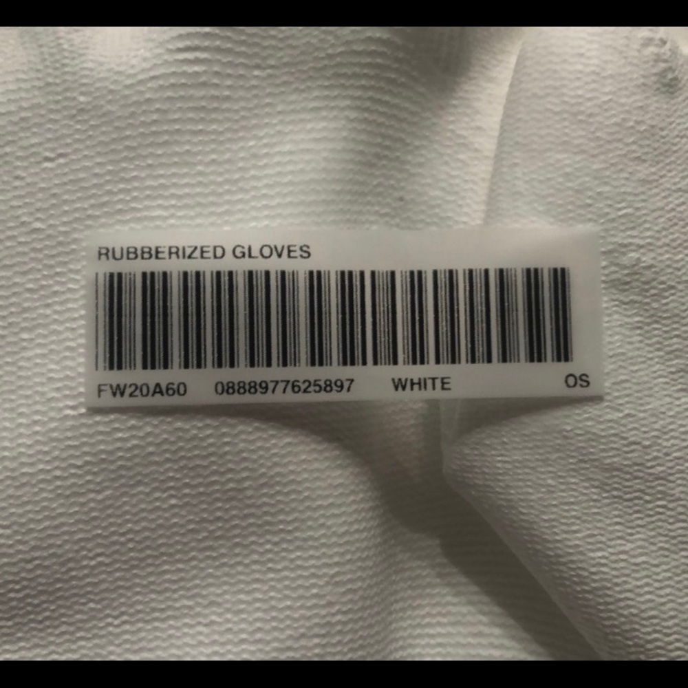 Supreme White Rubberized Gloves - image 8